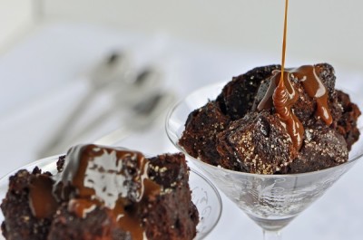 Chocolate Bread Pudding with Bourbon Dulce de Leche, photo by Mary-SiftingFocus