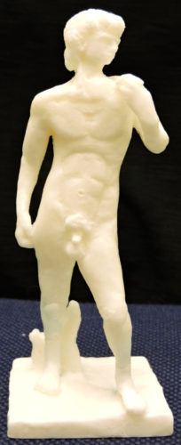 Statue of David, in soap