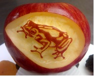 Carving an apple